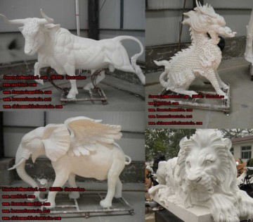 Bronze Lions Sculptures